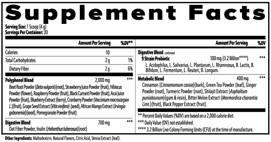 Ascend Reds – Gut, Metabolism & Skin Support