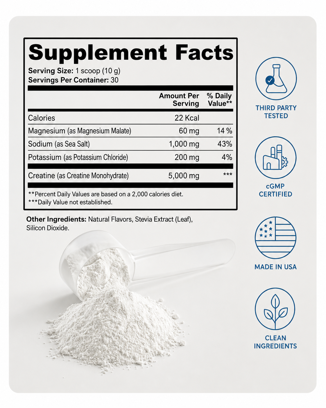 Creatine Hydration Powder — Creatine Monohydrate + Electrolytes