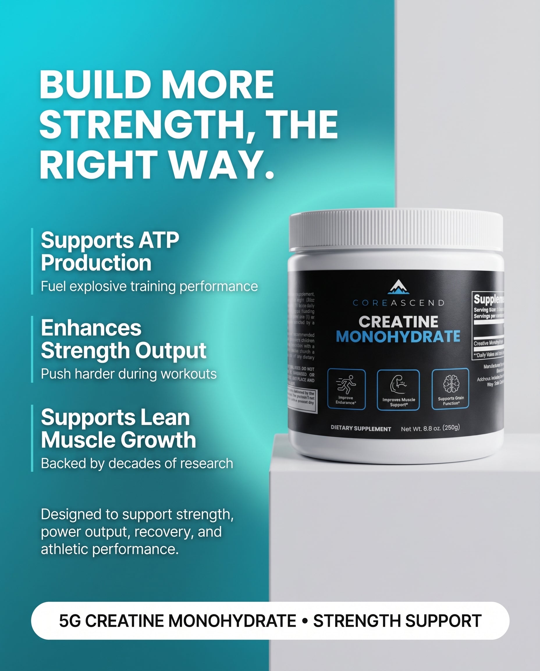 Creatine Monohydrate NEW 50 Servings!