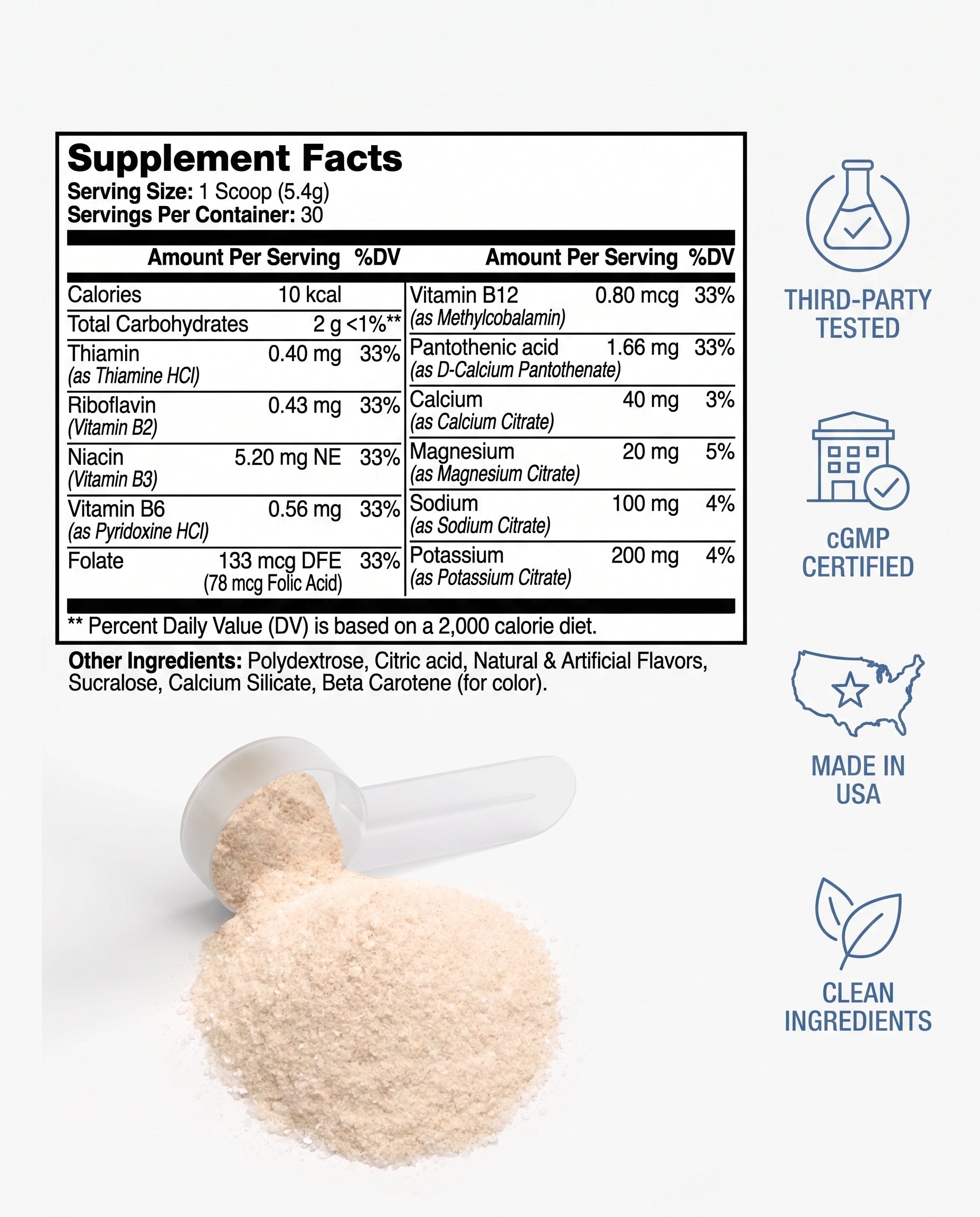 Lemonade Hydration Electrolyte Drink Mix – Sugar-Free & Keto Friendly