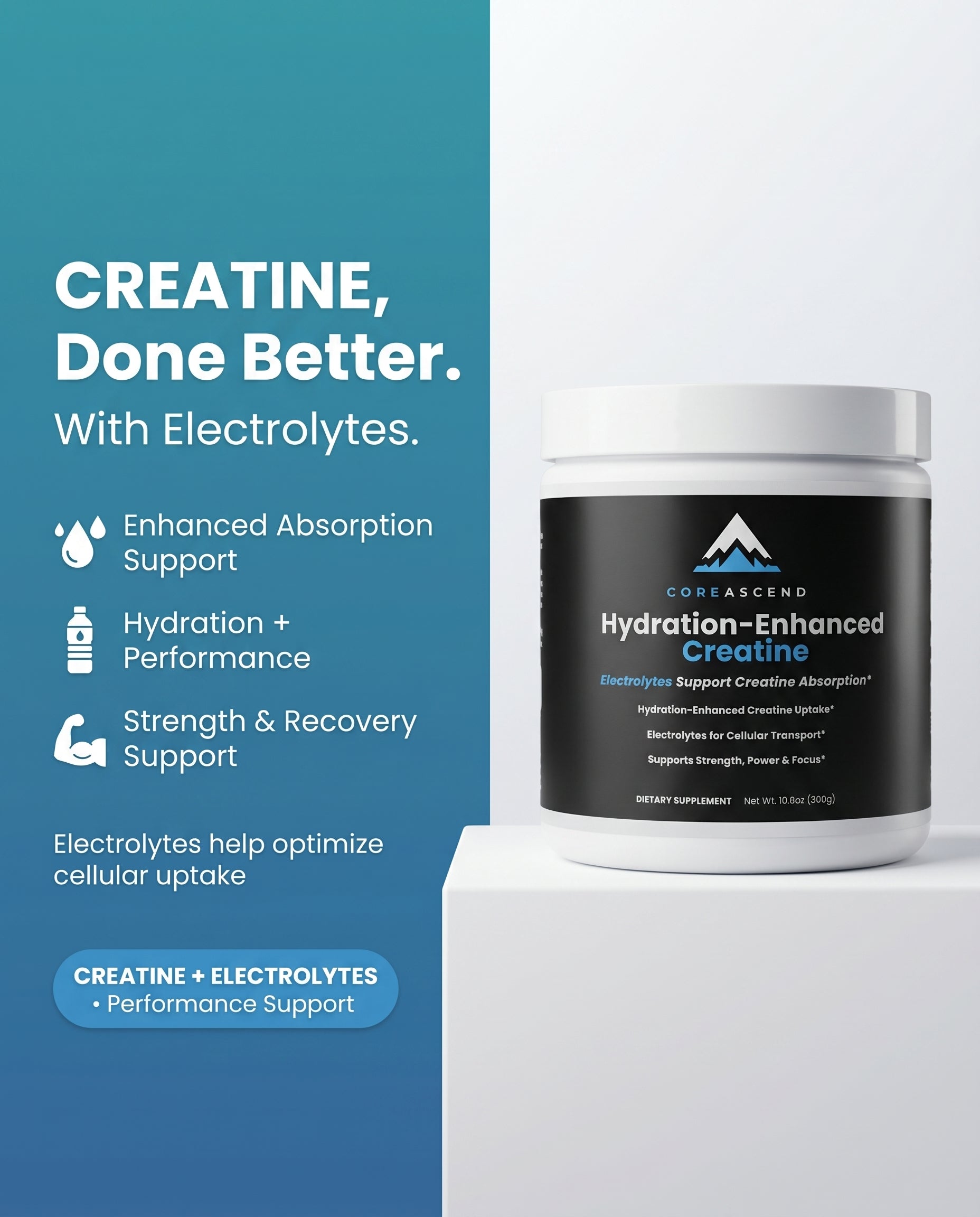 Creatine Hydration Powder — Creatine Monohydrate + Electrolytes
