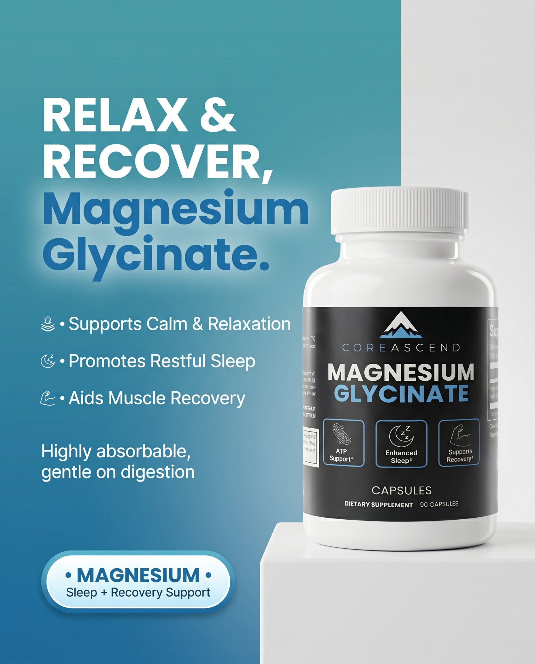 Magnesium Glycinate - Improve Sleeps, Recovery and Stress