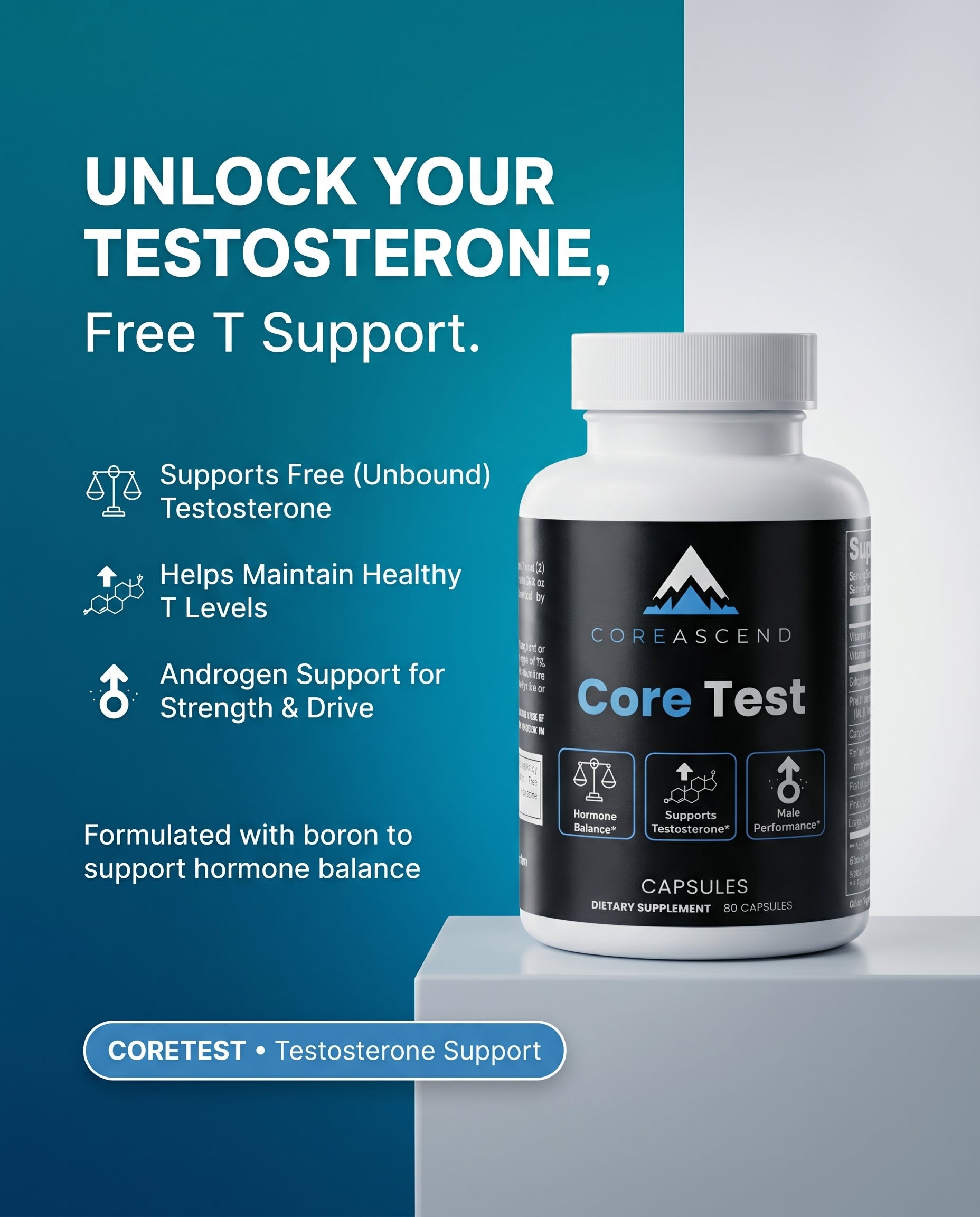 Core Test — Natural Testosterone & Vitality Support