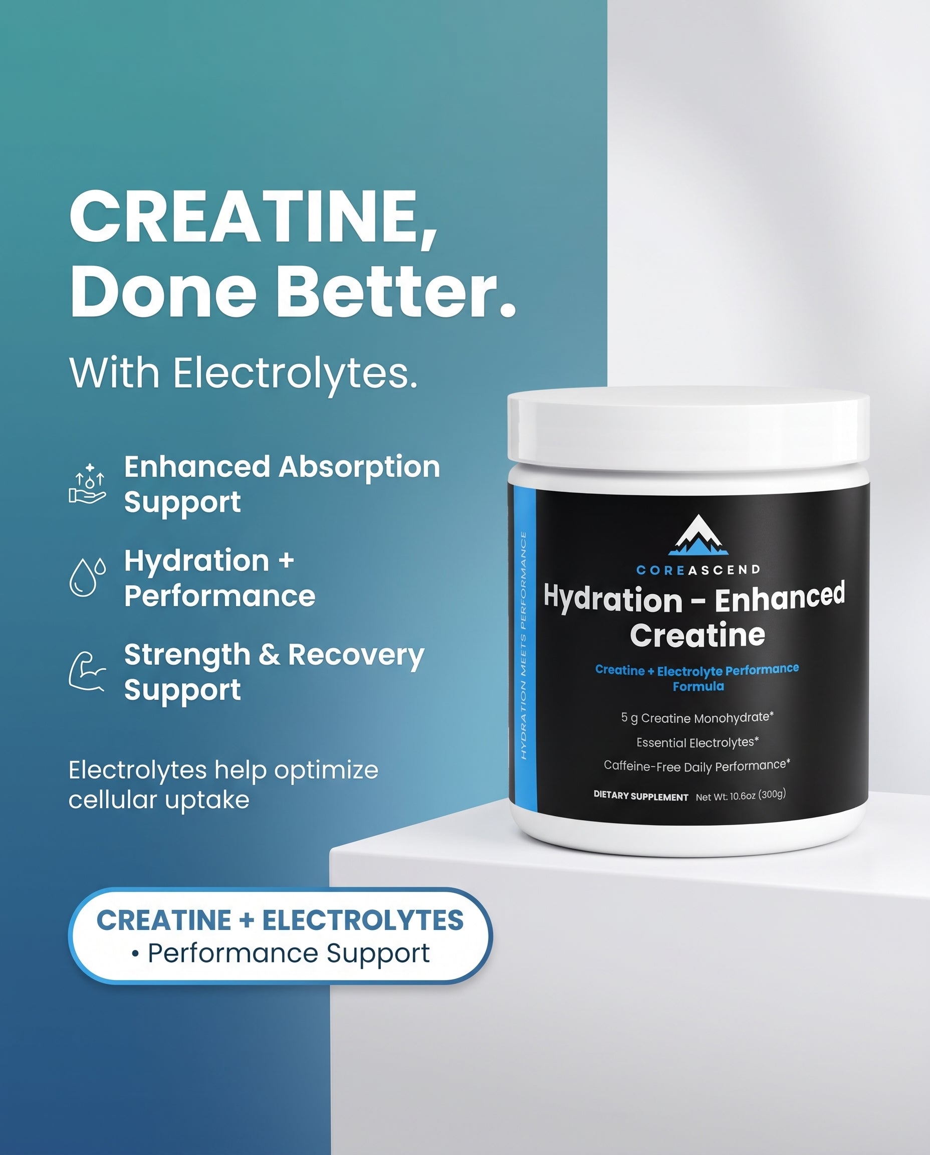 Creatine Hydration Powder — Creatine Monohydrate + Electrolytes