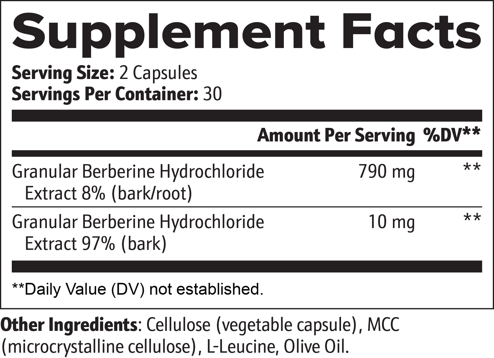 Berberine — Blood Sugar & Metabolism Support
